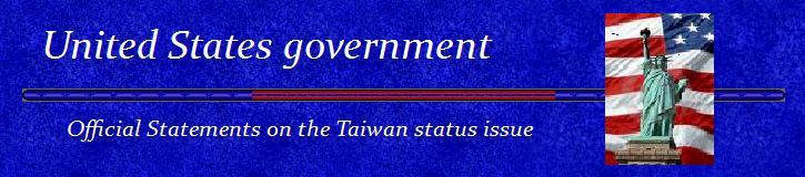 Official Statements on the Taiwan status issue