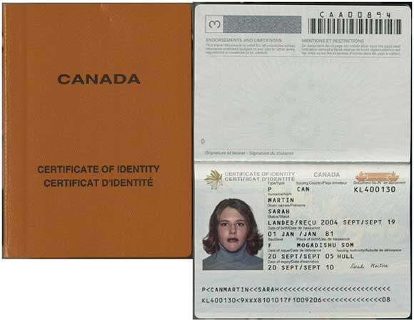 Certificates Of Identity